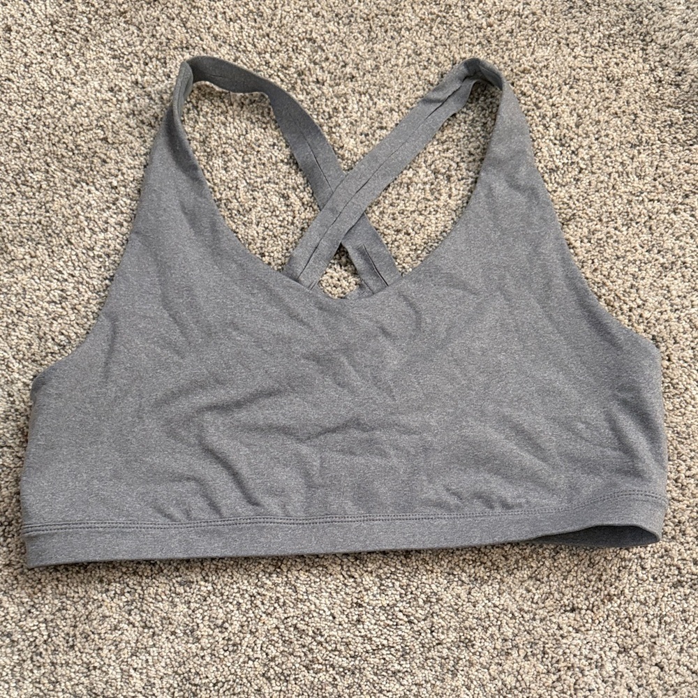 Prana grey sports bra in EUC large